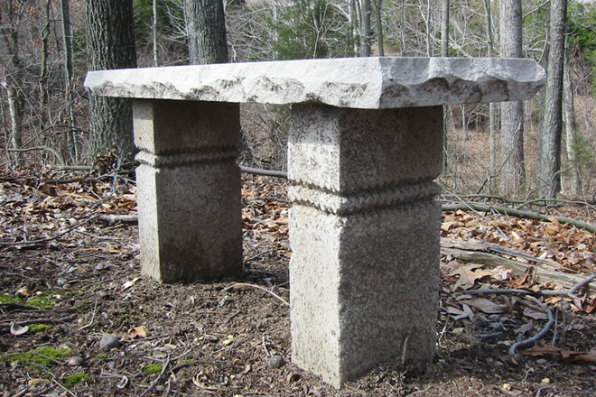 <span style="font-size:14px">BENCH</span><br>Tom Rice<br><br>carved limestone