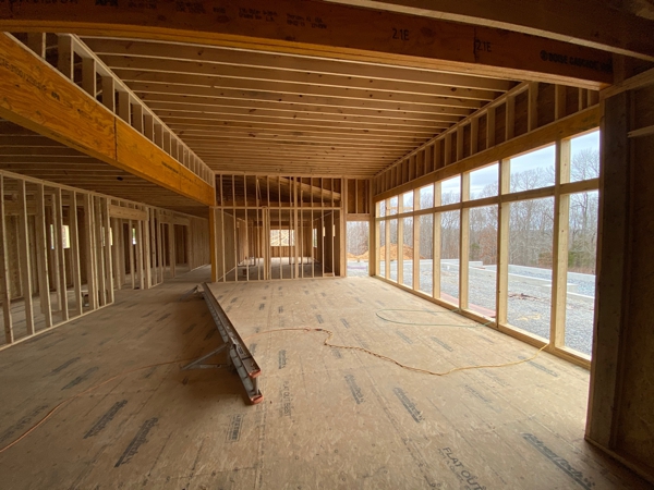 Living Room from the Dining Area on February 23, 2020